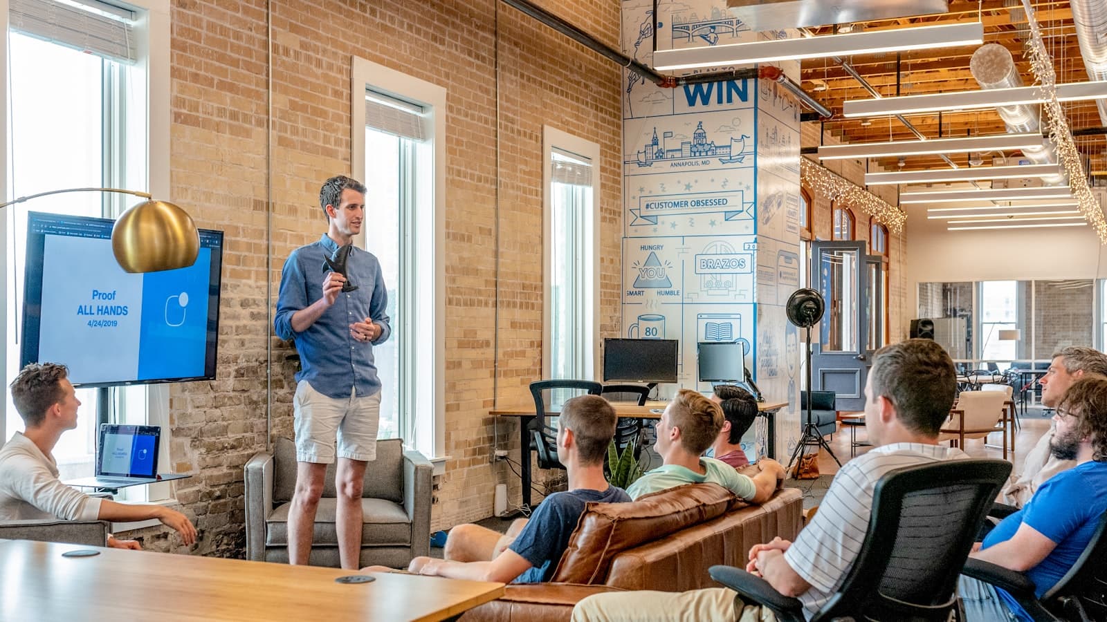 Professional team in a corporate discussion